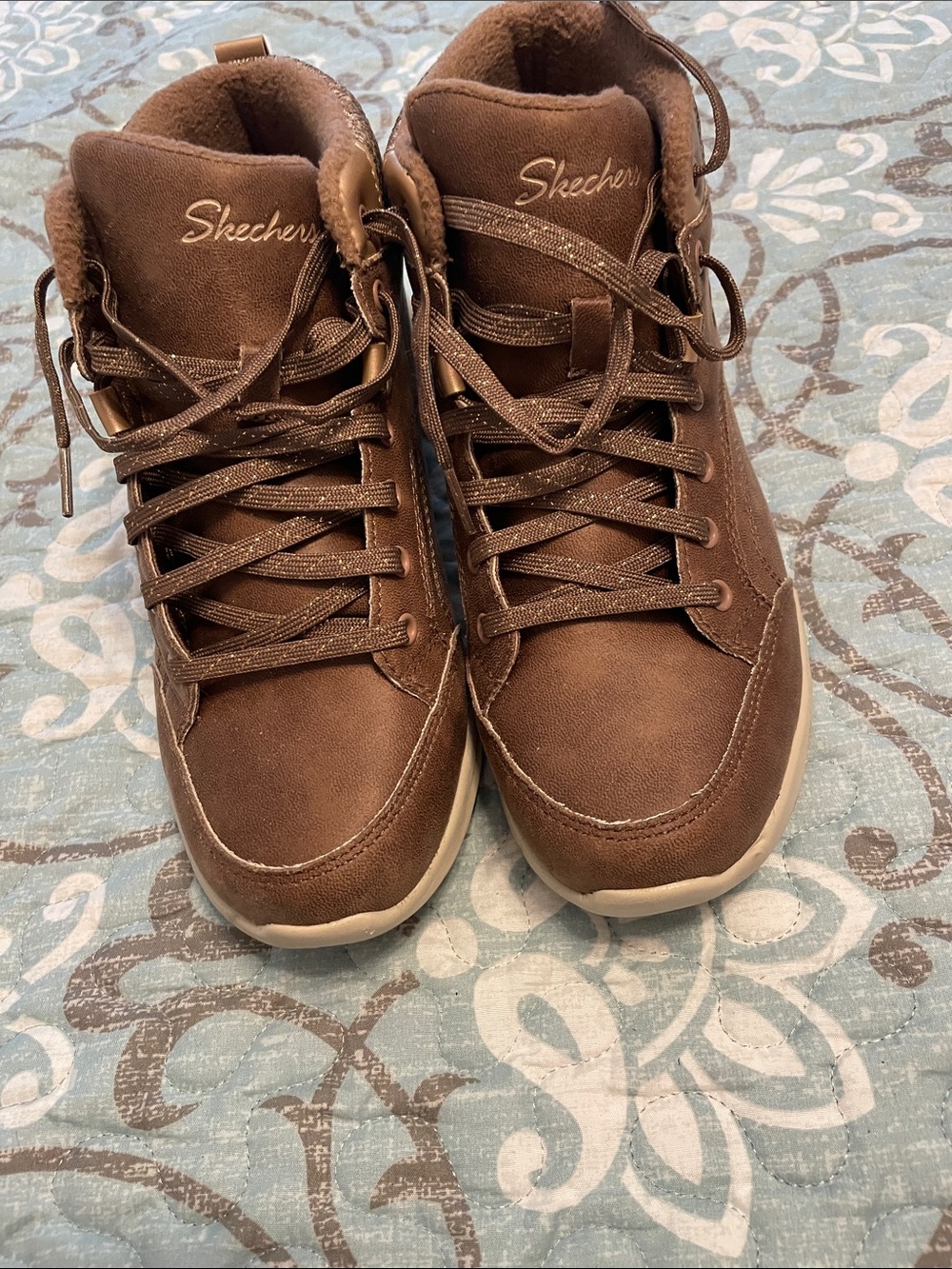 Skechers Men's Brown Lace-Up Ankle Boots